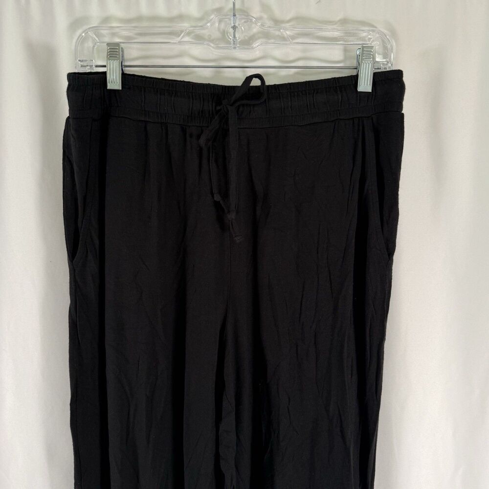 nuuds Pajama Pants Women's Medium Black Drawstring Pull On Pockets Soft - Picture 4 of 8